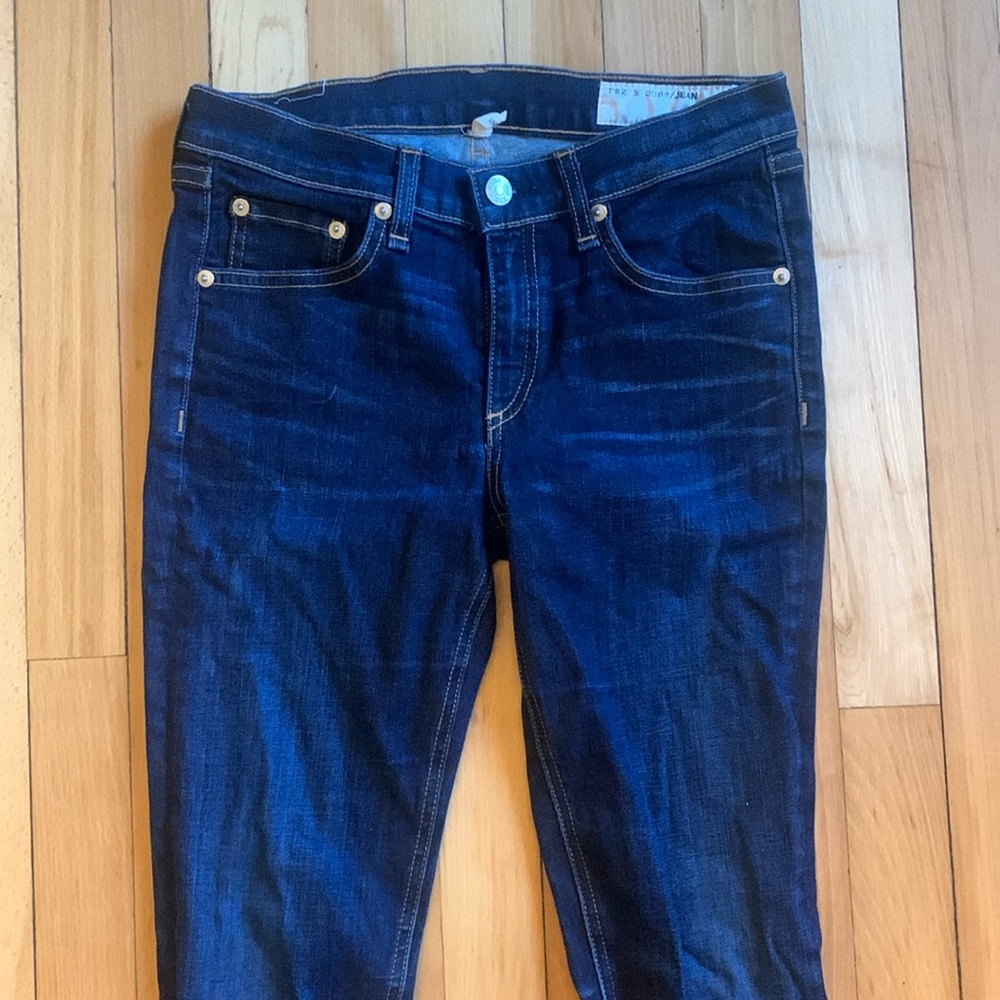 Rag & Bone Kensington Skinny Jeans Blue Size 28